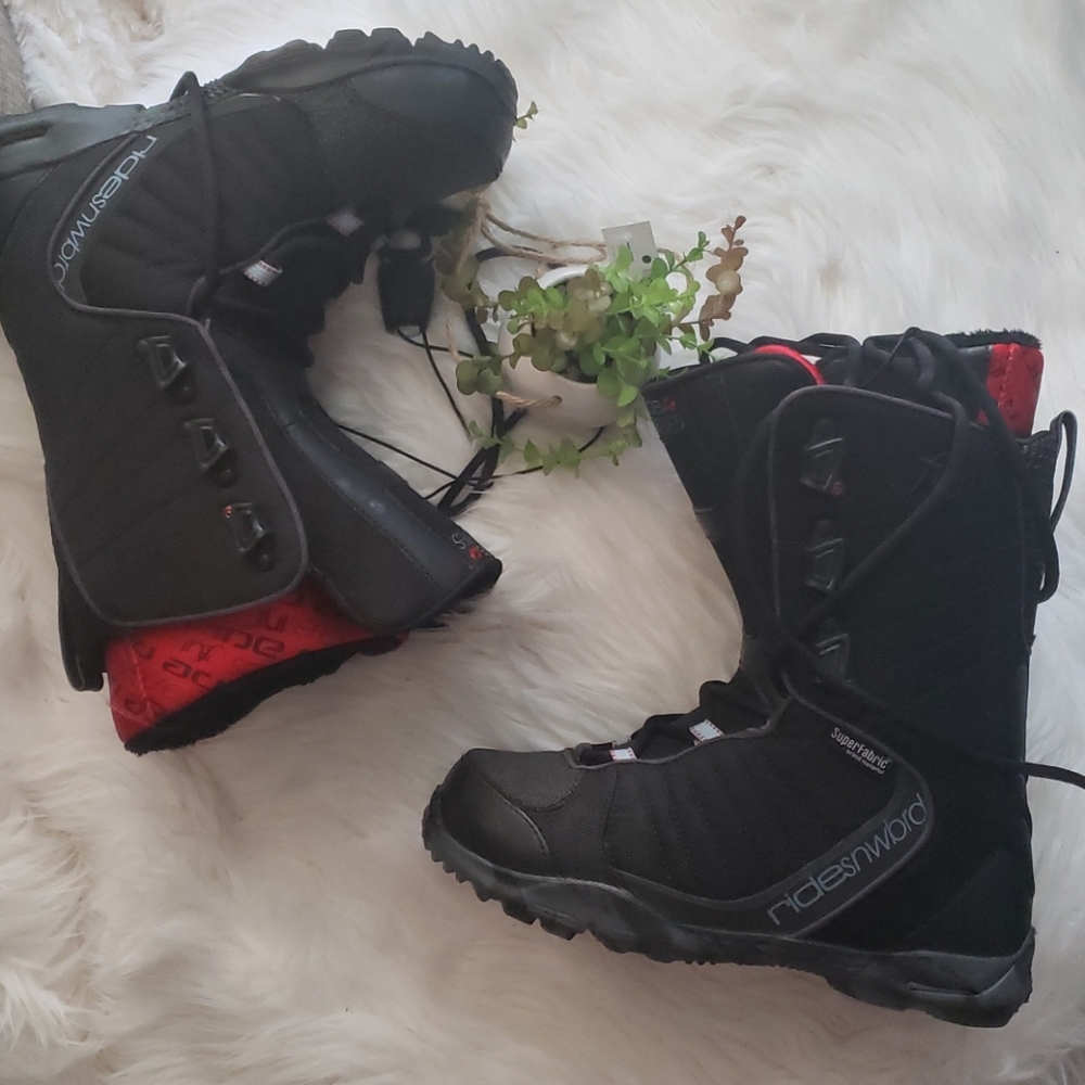 Ride Snowboards FUL Black Red Snowboard Boots